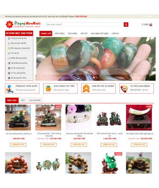 Theme wordpress bán đá quý