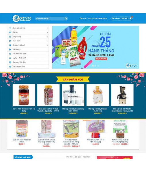Theme wordpress shop đa năng