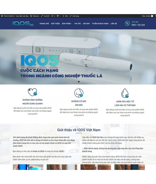 Theme wordpress thuốc lá điện tử