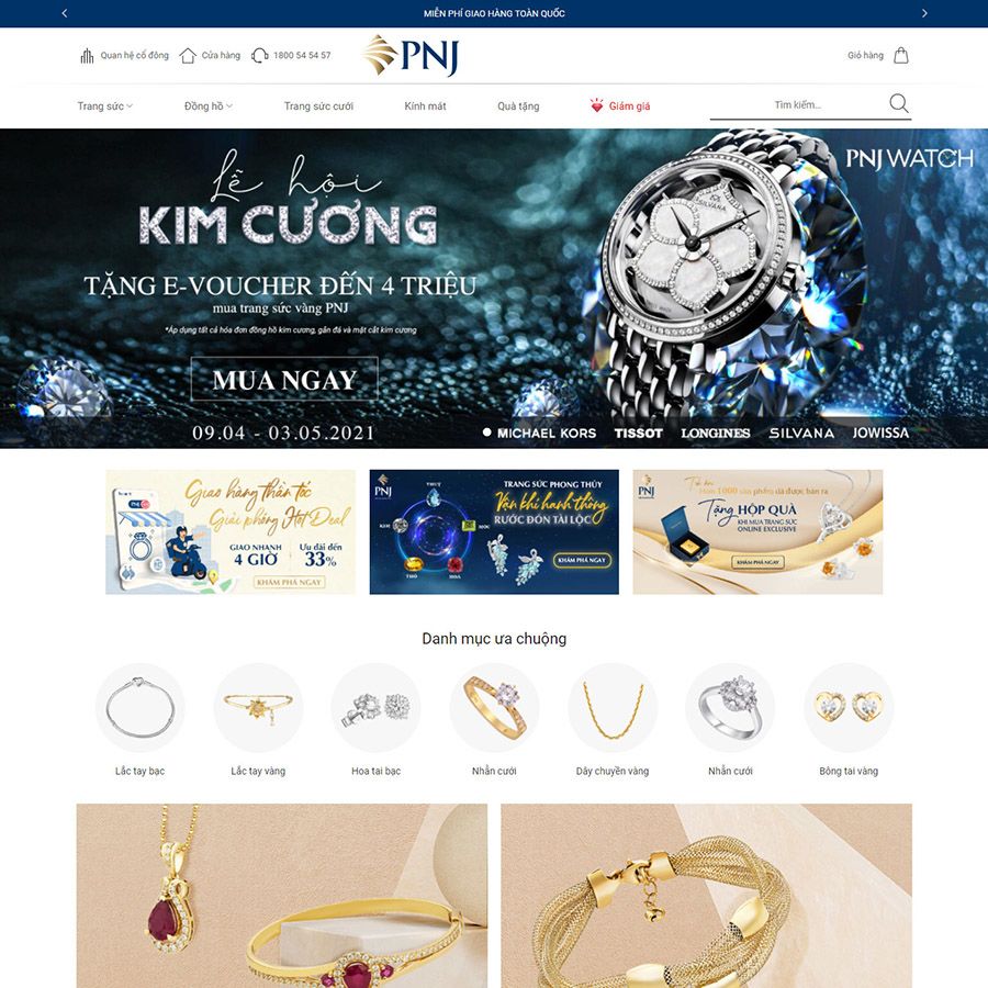 Theme wordpress bán trang sức 02